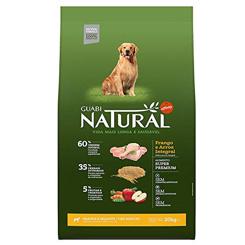 Ração Guabi Natural Cães Adultos Grandes e Gigantes Frango e Arroz 20 kg