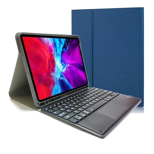 Funda con teclado y soporte de lápiz para iPad 11 y 10.ª generación que evita caídas del stylus