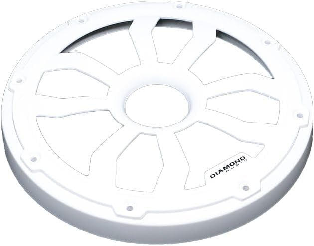 Diamond Audio HXM8FWW - 8" Flush Mount Speaker Grills, Pair (White)