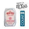 Veetee - Lavinia Essentials Bundle: 6-Pack Sticky Rice Steam Filtered 10.6 oz Microwaveable Tray + 1 Utility Prop.