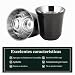 Imagen de GREATRICH Juego de 2 Tazas Cafe Espresso de Acero Inoxidable 304