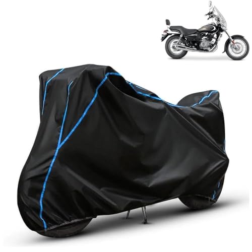 Image of Kerwa Waterproof Bike Cover Compatible with Bajaj Avenger Street 220 | Dust Proof, UV-Resistant, All-Weather Protection Bike Body Cover, Windproof Elastic Bottom