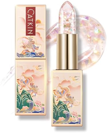 CATKIN Lip Balm Tinted Color Changing Lipstick, C04 Rainbow, 0.12 oz