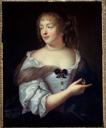 Impression d'art Marie de Rabutin Chantal portrait de qualité sur toile 60 x 90 cm