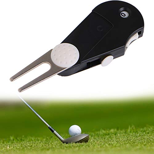 5in1 Golf MultiTool Brush Divot Tools Score Counter Groove Cleaner Amazon.in Sports, Fitness