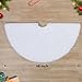 JOYIN Christmas Tree Skirt 48 Inch Decorations, White Faux Fur Snowy Plush Velvet Decor for Merry Holiday Party Home Indoor