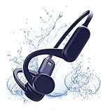 Pinetree Auriculares de conducción ósea, IPX8 Impermeables con Bluetooth con Memoria 8G integrada, Reproductor MP3 de Oreja Abierta para natación subacuática, Correr, Ciclismo, conduciry Gimnasio