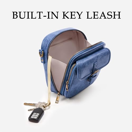 Image of Small Crossbody Bag for Women with Card Slots Vegan Leather Messenger Bag Men Wallet, Cross Body Anti-theft Shoulder Purse