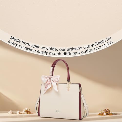 Image of FOXLOVER Medium Tote Bag for Women Designer Vintage Satchel Handbags Top-handle Purses