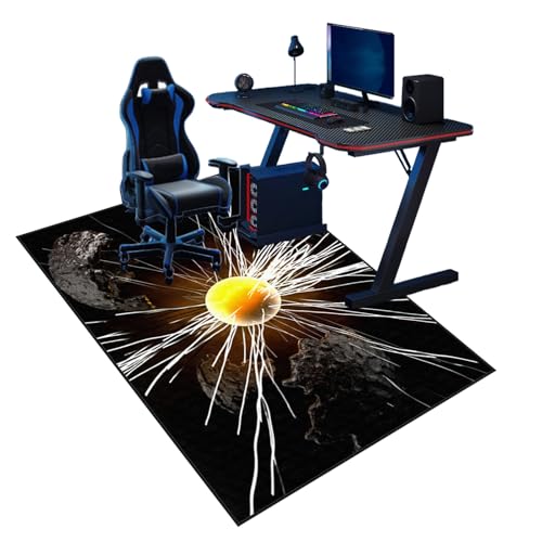 XUEGAIXIA Tappeto Sedia Gaming, Tappeto Salvapavimento Protezione Parquet, Tappetini per Sedie da Ufficio, Tappeto per Sedia a Rotelle, Proteggi Moquette Multiuso 80 x 120 cm