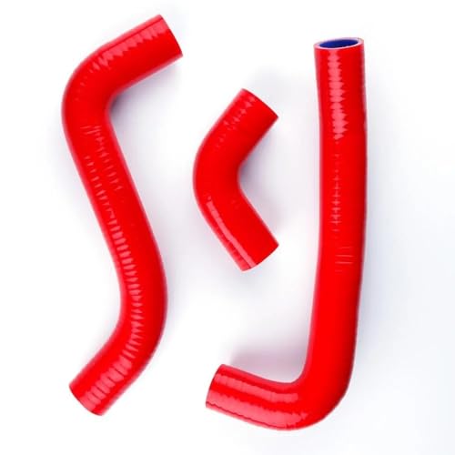 Mangueras del radiador Compatible Con Toyota Para Vitz Para Echo Para Yaris 1999 2000 2001 2002 2003 2004 2005 Kit De Manguera De Tubo De Intercooler De Refrigerante De Radiador De Silicona(Red)