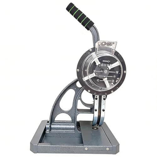 guoyjmm Máquina de Ojales Semiautomática, Kit de Herramientas para Ojales, Máquina de Ojales de Prensa Manual de Alta Resistencia, con 200 Ojales para Pancartas, Cuero, Toldos y Carteles 12MM