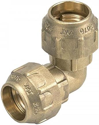 Riegopro - Gomito pari a 90°, realizzato in ottone, utilizzato per sogliare angoli con tubi di irrigazione in polietilene, disponibile in 20 mm, 25 mm, 32 mm, 40 mm, 50 mm e 63 mm (50 mm).