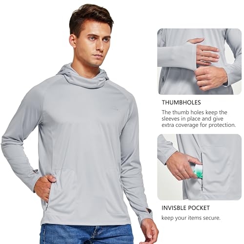 Willit Men's Sun Protection Hoodie UPF 50+ Fishing Hiking Shirt Long Sleeve SPF UV Shirt Rash Guard Lightweight4