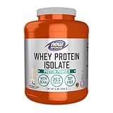 NOW Foods Sports Nutrition, Whey Protein Isolate, 25 g With BCAAs, Creamy Vanilla Powder, 5-Pound