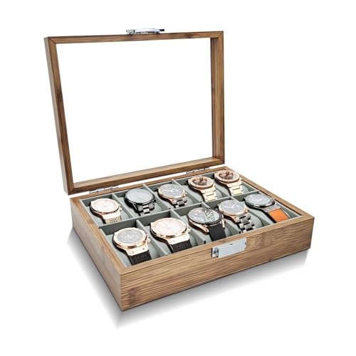 WisePoint Caja Relojes Madera 10 Ranuras