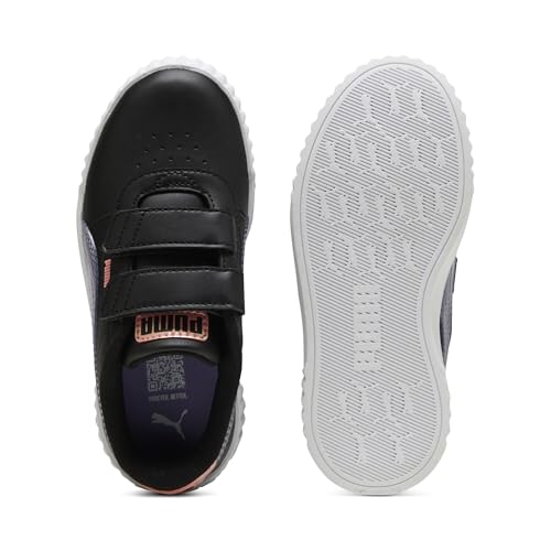 PUMA Carina Shoes Sneaker, Black-Lavender Pink Fruit, 2 US Unisex Little Kid4