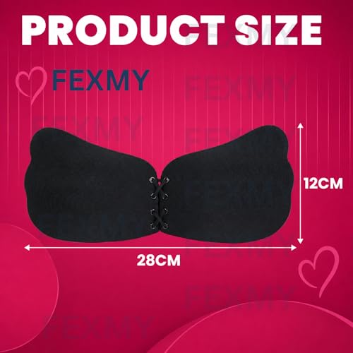 Image of Women's & Girl's Strapless Push Up Wire Free Stick On Invisible Bra, Sticky Liftup Silicone, Stick on Bra for Backless Dress Free Size B Cup