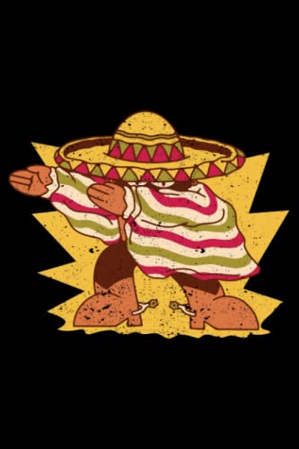 Dabbing Mexican Poncho Cinco de Mayo Boys Men Sombrero Dab: Cinco De Mayo Party Decorations Mexican Gifts | Dot Grid Journal, Notebook or Organizer | ... book, Scheduler, Task Checklist | 6x9 Inch