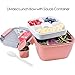 shopwithgreen 52 OZ to Go Salad Container Lunch Container, BPA-Free, 3-Compartment for Salad Toppings and Snacks, Salad Bowl with Dressing Container, Built-in Reusable spoon, Microwave Safe