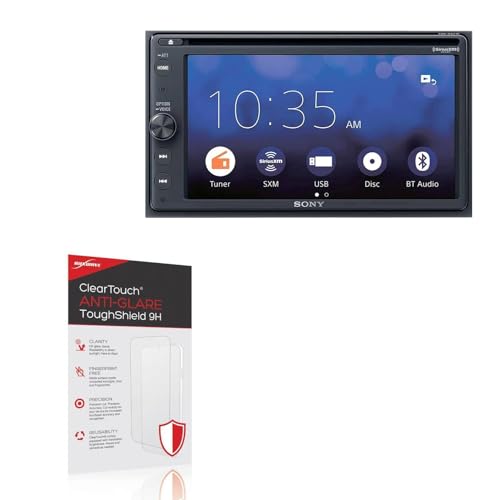 BoxWave Screen Protector Compatible With Sony XAV-AX210 - ClearTouch Anti-Glare ToughShield 9H (2-Pack), Anti-Glare 9H Tough Flexible Film Screen Protector
