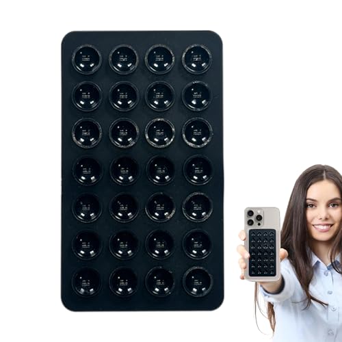 Generisch Soporte de Silicona con para teléfono móvil, Fuerte de Doble Cara para Agarre de Smartphone, Soporte de succión Universal portátil para Coche, Oficina, hogar, Pantallas de
