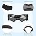Fohuanky Hundebrille für kleine und mittelgroße Rassen, verstellbare Haustier-Sonnenbrille mit UV-Schutz, Hundebrille für Reisen, Wandern, Outdoor-Spaß (Schwarz, S)
