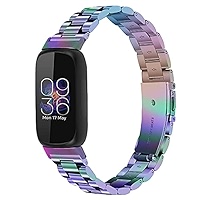 Bracelet De Rechange En Acier Inoxydable Compatible Avec Fitbit Inspire 3, Réglable Et Respirant Pour Traqueur D'activité Physique Inspire 3 Pour