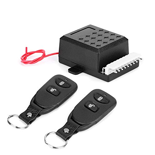 CHICIRIS Universal Car Central Alarm System Remote Control, Anti Theft Key Locking Kit with LED Light Indication and Dual Flash Lights, for All Automobiles