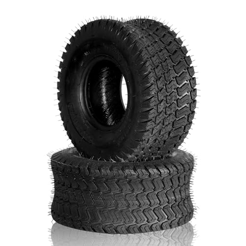 Set of 2 Turf Tires 15x6.00-6 Compatible with Lawn...