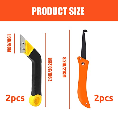 2 Stück Fliesenfugen Entfernen Werkzeug,Fugenkratzer Fliesen mit 10 Ersatzklingen,Abgewinkelt Fugenentferner Fugenentferner Werkzeug,Fugenreiniger Fugen Reiniger Werkzeuge für Wand Badezimmer Fliesen