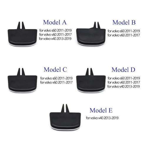 Clips de aire acondicionado para reparar la salida de ventilación delantera de coche Volvo S60 V60 V40 3