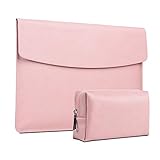 xisiciao, Surface Pro 11th/10/9/8/7/6/5/4/Pro X Sleeve case, for Microsoft 12-12.3-13 Inch Tablet Waterproof Ultrathin Carrying Cover with Small Bag (Youth Pink)