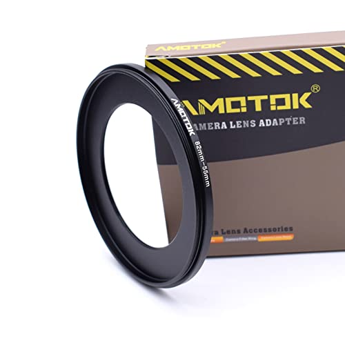 82Mm Lens To 55Mm Camera Lens Adapter,82Mm To 55Mm Filter Step-Down Ring Adapter Ring,Compatible All 55Mm Filter Accessory #TOP4
