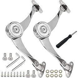 Compás para Puertas Bisagra de Apoyo Bisagra de Soporte Acero Inoxidable para Armario para Muebles Soporte de Tapas de Armario