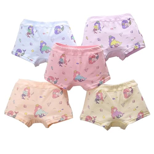 CHUNG Toddler Little Girls Kids Briefs Panties Soft Cotton Boyshort Underwear Pack Big Girl Daily Cute Pattern2