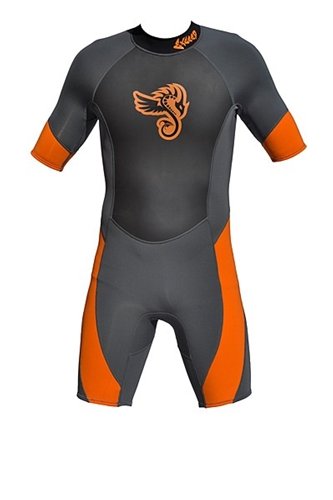 Exceed Mens Electric 2mm Shorty Springsuit, Small