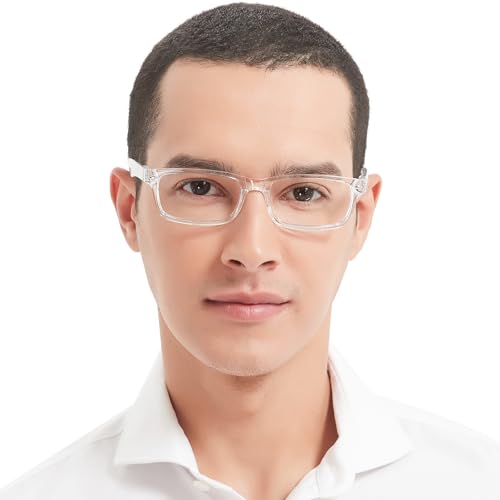 Image of OCCI CHIARI Classci Rectangle Reading Glasses for Men Lightweight Spring Hinge Readers