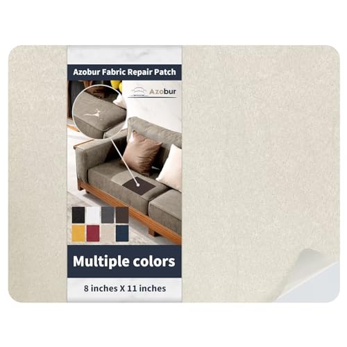 Azobur Velvet Patch,Self-Adhesive Rectangular Flannel Fabric Patch,Multicolor Available Anti Scratch