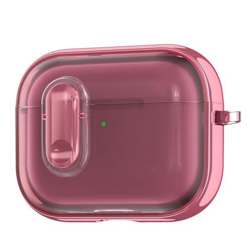 Coque AirPods Pro 2 rose translucide idéale pour le sport et les trajets