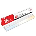 UltraPro 18 inch Hardwired Under Cabinet Lights, 3 Color Settings - 2700K/4000K/5000K - Warm White, Cool White, and Daylight, Under Cabinet Lighting, Dimmable Under Counter Lights for Kitchen, 45367
