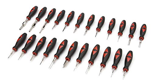 Image of Steelman 23-Piece Universal Terminal Tool Kit for Auto Technicians, Safely Remove Wires from Terminal Block Without Damage, Variety of Blade Styles