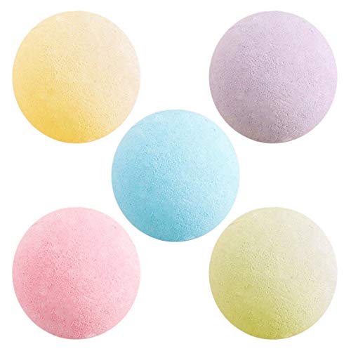 Panamami 40g Multicolor Bath Ball Small Size Home Hotel Bathroom SPA Body Cleaner Bubble Fizzer Bath Bomb Birthday Gift For Girlfriend/Blue