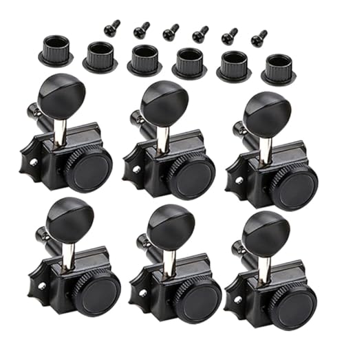 TOGEVAL 6pcs String Locking Guitar Tuner Pegs Durable Tuning Keys for Electric Guitars Ergonomic Design for Accurate Sound Versatile Music Accessories