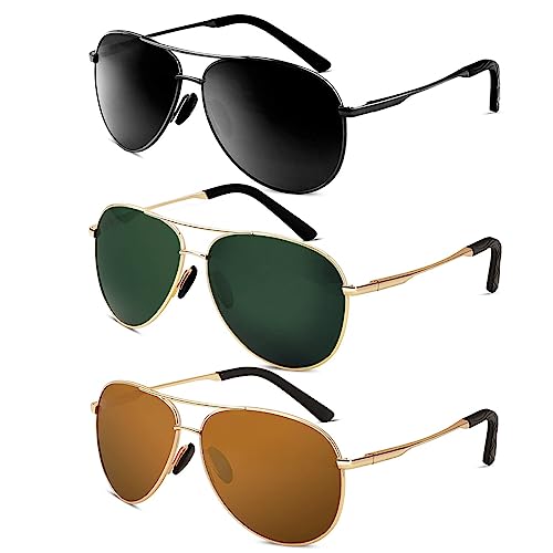 Opiniones y reviews de Lentes Solares los 10 mejores. 50 Gafas de Sol Aviador,Lentes de Sol Polarizadas de Retro y Moda para Mujeres y Hombres, Unisex Protección UV400 Contra los Rayos Ultravioletas para Pesca, Senderismo Conducir,...