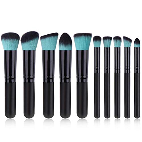 Pinceaux de Maquillage, Ensemble de pinceaux de Maquillage Pinceaux de beauté Kit cosmétique synthétique Professionnel Start Makers Essential 10PCS Soft Cosmetic Make Brushes