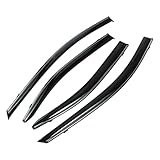HEROFFIX 1 Set Fensterabweiser für Toyota Corolla Limousine 2020-2024 Seitliche Fensterabweiser Schwarz