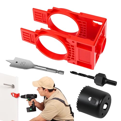 Gabarit de Porte pour Charnières - Kit d'Installation de Poignée de Porte | Accessoires Pour Outils Électriques, Gabarits De Mesure Pour Portes, Fenêtres, Placards, Intérieur Et Voiture