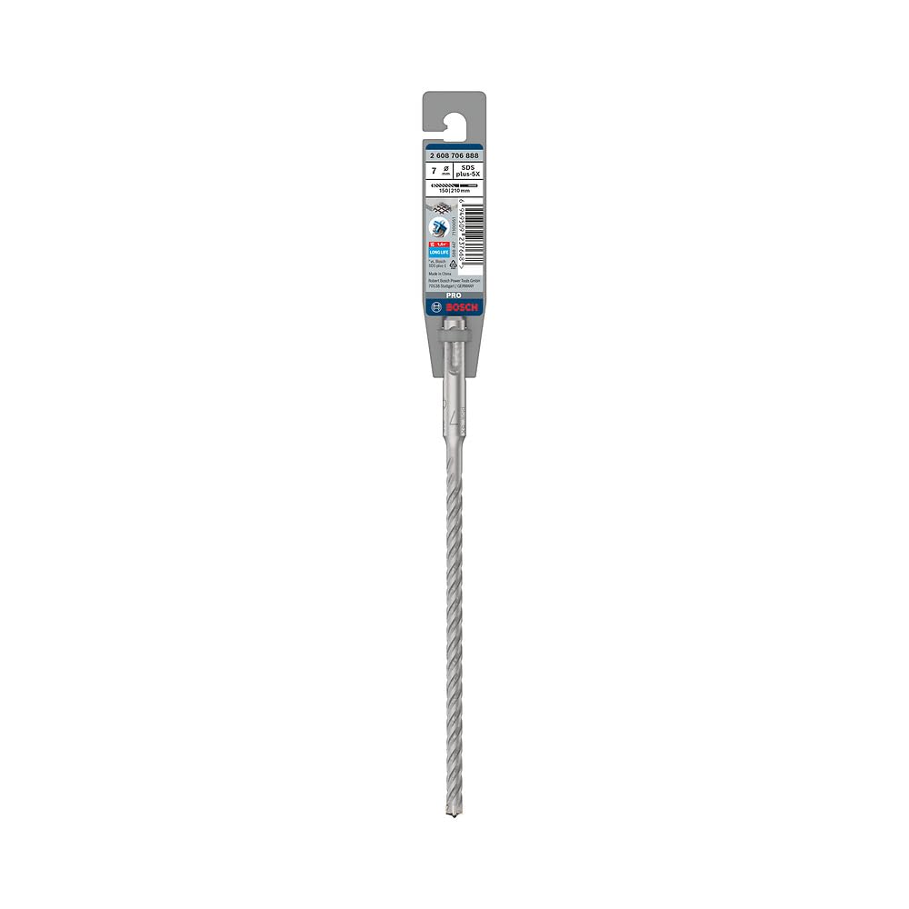 Bosch 1x PRO SDS plus-5X Kırıcı Delici Delme Ucu (Donatılı Beton, Beton, Ø 7,00 mm, Professional Aksesuar Kırıcı Delici)