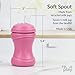 Re-Play 8oz Pack of 2 Transition Sippy Cups for Baby Toddler, Medical Grade Silicone Soft Spout & Travel Lid, Easy to Hold Hourglass Shape, Made in USA from Recycled Milk Jugs - Princess